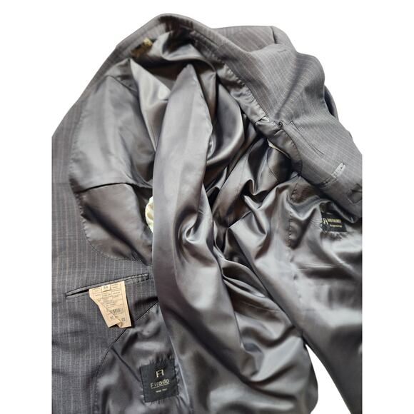 Firado Rome Italy Wool Suit Jacket 54L US Blazer Sport Coat Super 130s Italian - Picture 2 of 16